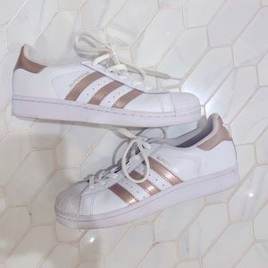 ADIDAS superstar tennis in rose gold